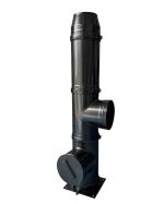 Coș de fum profesional - Kaminhorn NERO 90G / bază 0