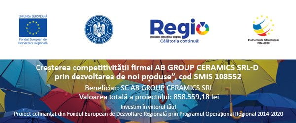 Proiect: ” Diversificarea productiei firmei AB GROUP CERAMICS SRL prin fabricarea de noi produse”