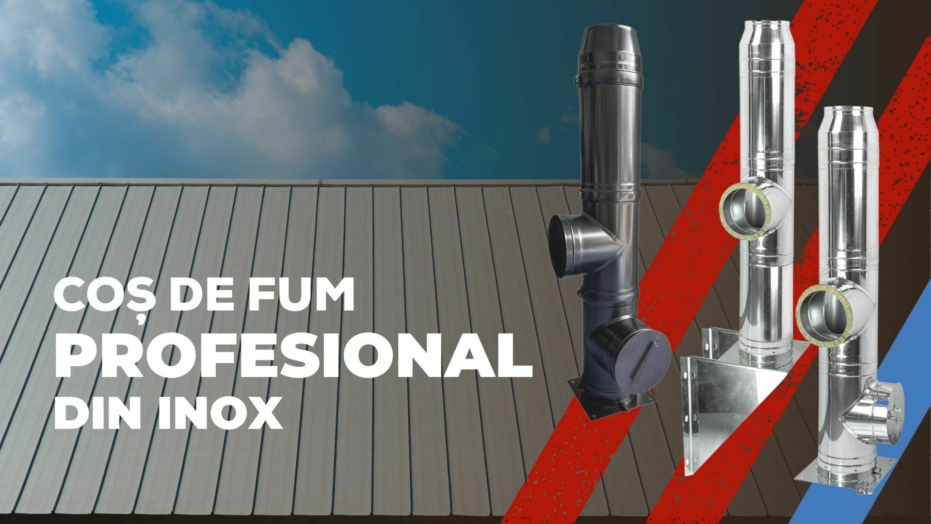 IMAGINE CU COȘURI DE FUM DIN INOX
