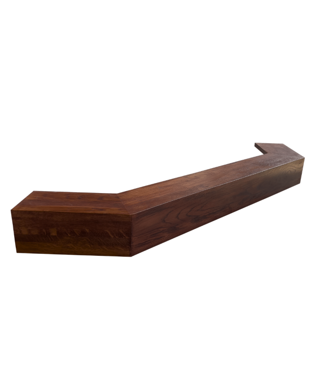 Brâu de lemn decorativ pentru șemineu culoare cireș - 135G