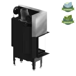 Șemineu Hitze HST59X43.LG 12,2 kW Sticlă laterală stânga, Ghilotină - imagine 2