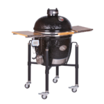 Grill ceramic cu cărbuni Monolith CLASSIC BBQ Guru-Serie 2.0 negru cu suport metalic - imagine 3