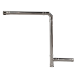 Kit cos inox, pentru centrale peleti, D 80 mm