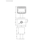 Soba pe lemne tip tunel Carbel RI-80, 11,3kW - imagine 3