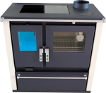 Sobă de gătit pe lemne Verso CS Plus Inox Ceramic – 7,7 kW - imagine 4