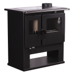 Sobă de gătit pe lemne Verso CS Inox Ceramic – 7,7 kW - imagine 2