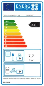 Sobă de gătit pe lemne Verso CS Inox Ceramic – 7,7 kW - imagine 7