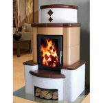 Soba pe lemne Domofire cu acumulare Basel cu bancă (dreapta sau stânga) 9 kW