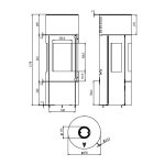 Soba pe lemne HAAS+SOHN Luminus l - imagine 3