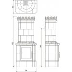 Soba pe lemne Domofire cu acumulare Brüssel 9 kW - imagine 2