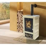 Soba pe lemne Domofire Modena II, 7 kW, crem, teracota