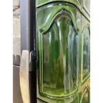 Soba pe lemne Domofire Piccolino, 6 kW, cu plita de gatit, verde, teracota - imagine 2